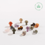 Assorted Carved Crystal Mini Mushrooms