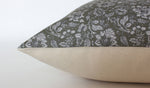 20x20 Olive Floral Designer Pillow Cover