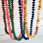 Refined Stone Bead Necklace – Lapis Blue