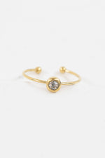 Circle Charm Adjustable Ring