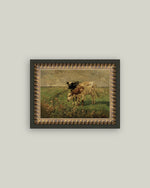 5x7 Black and Brown Cows Framed Art