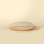 12x21 Corded Velvet Edge Pillow - Ivory