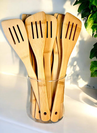 Bamboo Kitchen Slotted Spatula