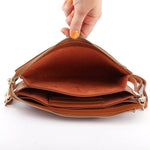 Jaylene Three Compartments Crossbody Bag - Bronze
