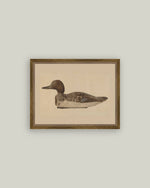 7x9 Wooden Duck Decoy Framed Art