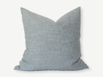 22x22 Designer Light Blue Dot Pillow Cover