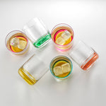 Hue Colored Whiskey Tumbler Glass