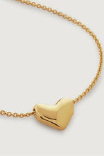 18K Bubble Heart Necklace - Gold