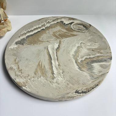 Concrete Lazy Susan 14" -  Khaki Fusion