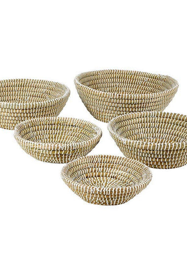 Seagrass Woven Basket Bowl