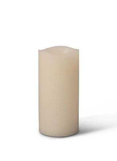 3x6" Bisque Glow Wick LED Candle w/ Timer
