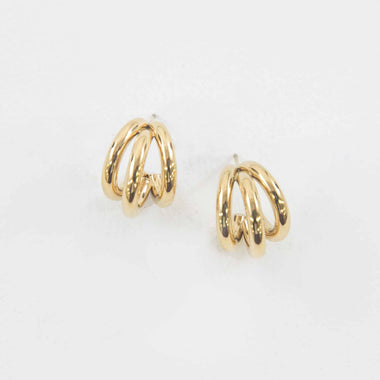 Basic Three's Huggie Hoop Earrings