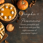 Pumpkin & Persimmons 12oz Candle with Gold Lid