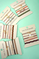 Boho Knot Bracelet and Hair Ties - Bow