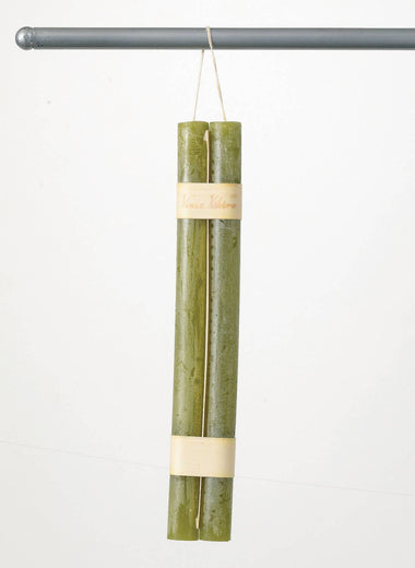 Moss Green Hanging Taper Candles