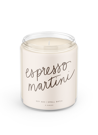 8 oz Poured Goods Candle - Espresso Martini