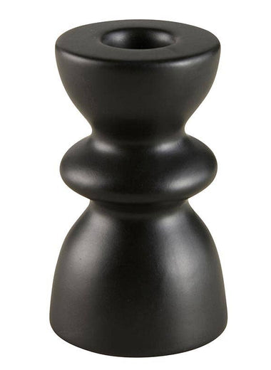 Black Tiered Taper Candleholder
