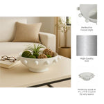 White Iron Hobnail Bowl