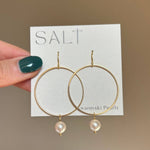 Swarovski Pearl Hoop Earrings