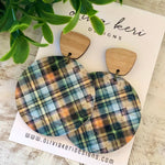 Everly - Harvest Plaid Earrings