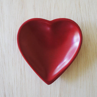 Heart Dish - Red
