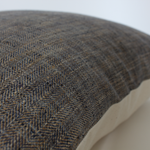 22x22 Dante Textured Brown & Blue Pillow Cover