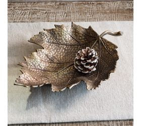 Antique Gold Leaf Tray