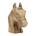 Handcrafted Carved Wooden Horse