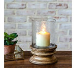 Gold Brushed Pillar Holder