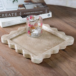 Cement Scallop Tray
