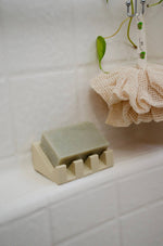 Silicone Draining Soap Dish: Sand