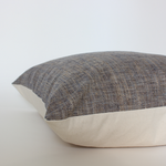22x22 Dante Textured Brown & Blue Pillow Cover