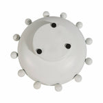 White Iron Hobnail Bowl