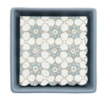 Ceramic Tray + Napkins - Blue Tile