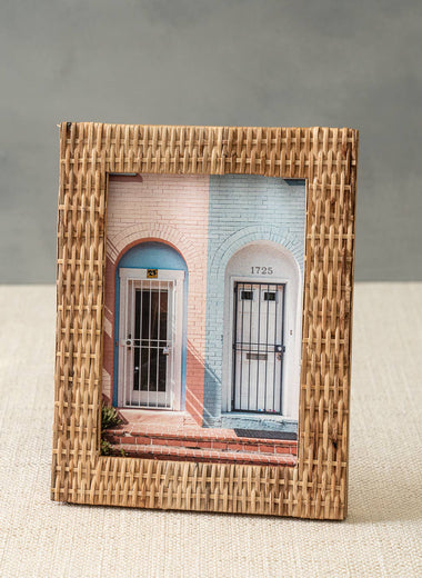 5x7 Wicker Rattan Photo Frame