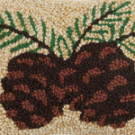 8x12 Pinecone Hook Pillow