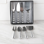 Aluminum Beaded Cheese Tools, Set of 4