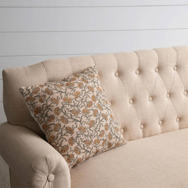 18x18 Dandelion Block Print Pillow