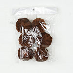 Mini Velvet Pumpkin Bag of 6 - Brown