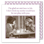 Glad We Met Beverage Napkin