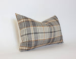 12x20 Brown Plaid Pillow Cover