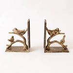 Gold Birds on Branch Bookend