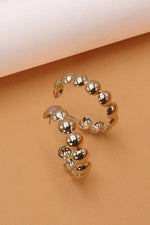 Gold Bubble Hoop Earrings:  Gold