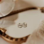 May Raindrop Gold Hoops