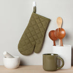 Stonewash Oven Mitt - Olive Branch Green