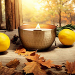 La Vie a La Maison - 14oz Soy Candle in Brass Bowl