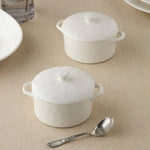 Linen Cream Round Mini Baker