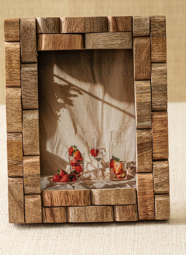 5x7 Wood Block Weave Frame