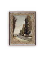5x7 European Tree Lane Framed Art