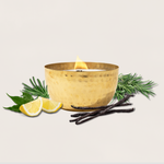 La Vie a La Maison - 14oz Soy Candle in Brass Bowl